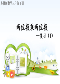 苏教版三年级数学下册两位数乘两位数—复习