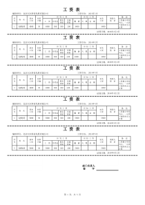 工资条标准模板