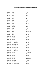 译林英语小学英语语法大全-经典全面