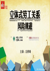 培训讲义：XXXX年立体式劳工关系风险规避(ppt 52) 