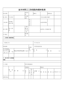 宜兴市企业职工生育保险待遇申请表