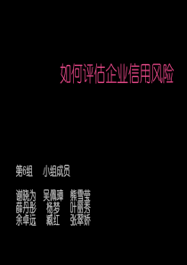 如何评估企业信用风险(全黑