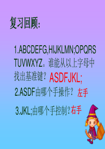 57(泰山版)第一册上信息技术课件 键盘指法练习