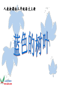 (人教新课标)二年级语文上册课件 蓝色的树叶 6