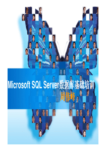 Microsoft SQL Server数据库基础培训