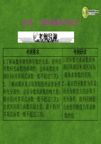 吉林省松原市扶余县第一中学2013届高考数学一轮复习 第四章第2讲导数在函数中的应用课件 理