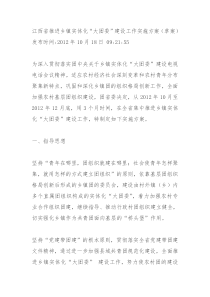 江西省推进乡镇实体化“大团委”建设工作实施方案(草案)