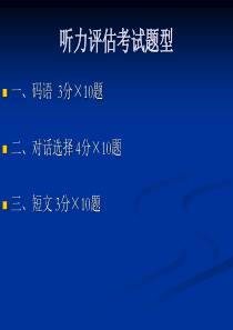 GMDSS听力评估和通信英语_考试题型、码语音标和码语