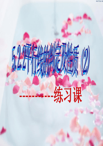 5.2.2平行线的判定及性质练习课课件