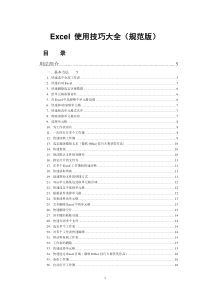 Excel使用技巧集锦(规范版)