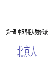 7上第一课北京人