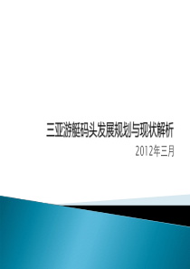 三亚游艇码头邮轮发展规划与现状解析调研报告_62P_XXXX