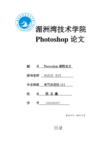 photoshop论文