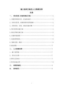 保证工期的施工组织方案及人力资源安排6.18