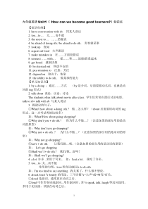2015-2016新人教版九年级英语(全一册)知识点