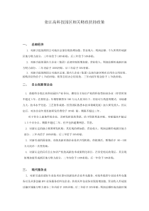 张江高科技园区相关财政扶持政策