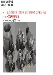 国产螺杆空压机进气阀产品详细介绍图示课件