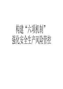 构建六项机制做好安全风险管控（PPT23页）