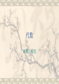 竞赛数学(张同君陈传理)代数4(函数与最值)