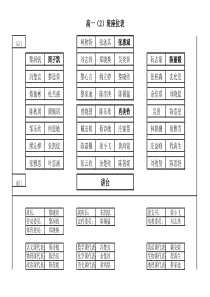 班级座位表(老师版)模板