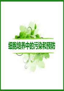 细胞培养过程中的污染和预防