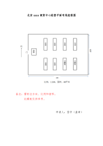 经营场所平面布局流程图模板