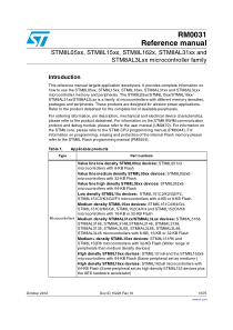 stm8l系列单片机原版参考手册