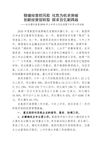 稳健经营控风险