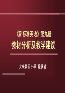 新标准英语第九册