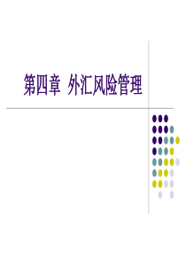 第3章外汇风险管理ppt-第五章外汇风险管理