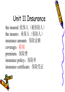Unit 11 Insurance