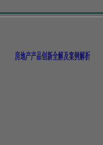 房地产产品创新案例解析