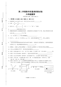 上海市六年级第二学期数学综合测试卷