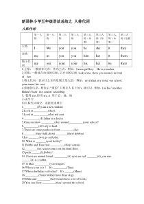 新译林五年级语法总结之-人称代词