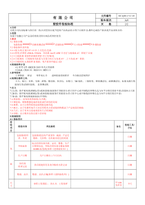 最新塑胶件检验标准