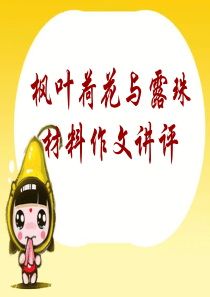 枫叶荷花露珠作文讲评