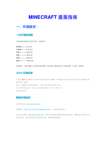 Minecraft建服指南