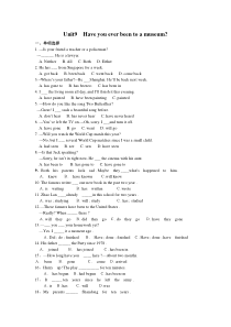 unit9-Have-you-ever-been-to-a-museum？测试题