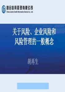 联合信用管理公司风险企业风险和风险管理的一般概念--huzaisheng(1)
