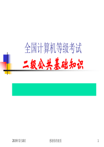 全国计算机等级考试二级公共基础知识