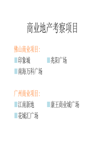 广州佛山6大商业项目考察报告89页
