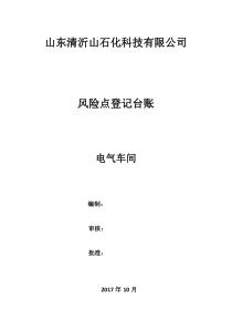 风险点登记台账