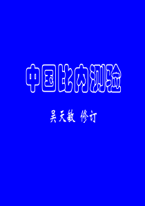 中国比内测验