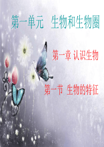 初一生物课件-生物的特征课件-最新