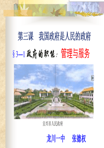 政府的职能PPT课件