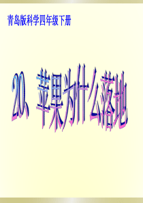 2019年20苹果为什么落地语文