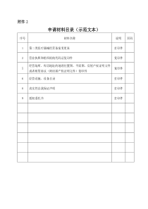 第二类医疗器械变更申请表