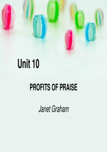 Unit-10-profit-of-praise