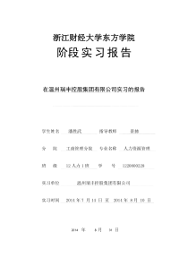 阶段实习报告