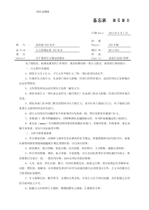 HRA001关于酒店内部行文规定的事宜